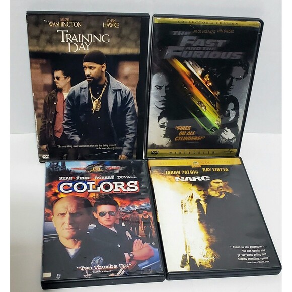 Crime Action DVD Lot Training Day Colors NARC Fast & Furious Gang Drama - Picture 1 of 13